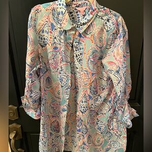 Shell coverup by Lilly Pulitzer. Size L